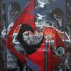 "The Inferno, Revisited" - 30" x 40" acrylic on canvas 
Dante's Inferno revisited by Fidel Castro and his pack of wolves.

