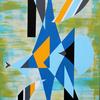 "Dory, Angelfish" - 24" x 38" acrylic on canvas 
Representing forever lasting beauty even in the captivity of an inhuman glass bowl.