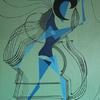 "City Walk" acrylic on canvas  30" x 40"
The working woman.