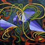 Deep Sea - 24" x 36" acrylic and ink on linen canvas
The amazing existance of "self-lighting" in the dark depths of the sea.
$1,000