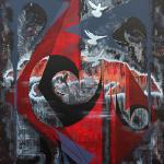 The Inferno, Revisited - 36" x 48" acrylic and ink on linen canvas, with gallery floating frame
Dante's Inferno revisited by Fidel Castro and his pack of wolves.
$2,500