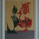 Gallo Malayo - 11" x 14" acrylic and ink on canvas hard panel
$500
