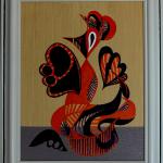 Gallina Fina - 11" x 14" acrylic and ink on canvas hard panel
$500
