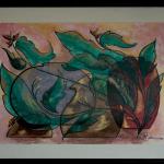 Jarrones Camagueyanos - 18" x 22" acrylic and ink on paper
$300