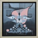Pierrot For Picasso - 12" x 12" acrylic and ink on wood panel, with gallery floating frame
Those that are so insecure of themselves that act against their principles, beliefs, and true  feelings in order to please, protect and benefit from the wrong.
$800