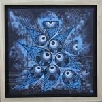 Insomnia - 12" x 12" acrylic and ink on wood panel with gallery floating frame
Welcome to the 21st century, era of consuming stress.
$800