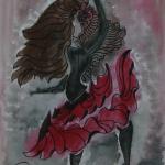 Andalucia - 16" x 20" watercolor mounted on floating glass
$150