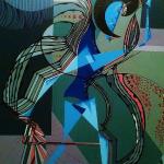 Remission (Dr. Eric Pancaro's Collection) - 30" x 40" 
acrylic and ink on canvas
Cancer free, and back to daily routine
$2,000