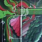 The Cure - 20" x 20" acrylic and ink on canvas
Breast cancer campaign.
$800