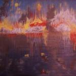 In The Line Of Fire (Jorge Pereira Collection) - 24"x 36" acrylic on canvas
For all those who risk their lives to protect our families and country. Especially my adopted son Jorge Perreira, National Guard. September 11, 2011