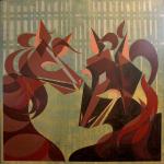 The Girls (Dr. Richard Poller Collection) - 48" x 48" acrylic and ink on linen canvas
$3,000