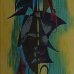 In Rio De Janeiro - 16" x 20" acrylic and ink on linen canvas
$800