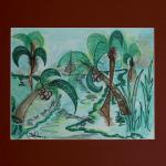 "Coconut Grove" - 11" x 14" watercolor