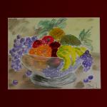 "Tropical Fruits" - 11" x 14" watercolor 