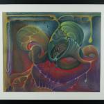 Fertilizacion - 30" x 25" pastels on paper, framed with no glare glass and archival seal
$1,100