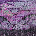 Majestic Prayer - 38" x 26" acrylic, heavy gel, and ink on canvas with gallery floating frame
Landscape of mountains resembling people elating their prayers to the infinite.
$2,500